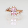 Bague saphir padparadscha