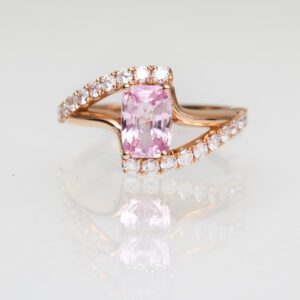 Bague saphir padparadscha