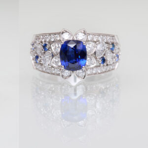 bague bandeau saphir