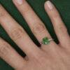 Bague Tsavorite Saphir vert