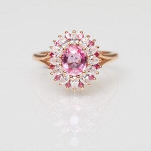 Bague Saphir Padparadscha