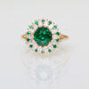 Bague Tsavorite Saphir vert