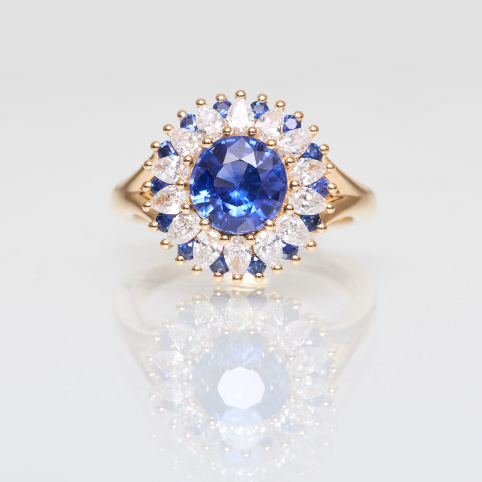 Bague saphir Bleu