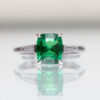 Bague Tsavorite Saphir vert