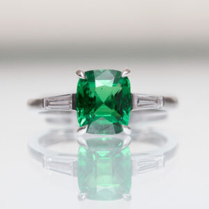 Bague Tsavorite Saphir vert