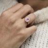 Bague Saphir Padparadscha