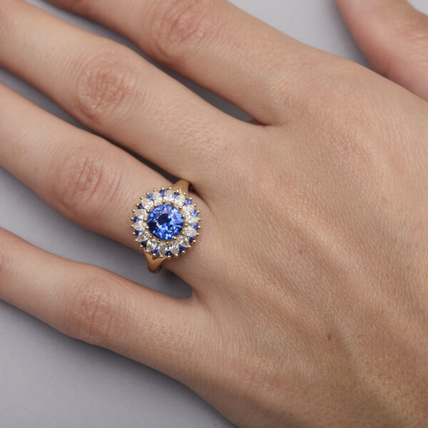 Bague saphir Bleu