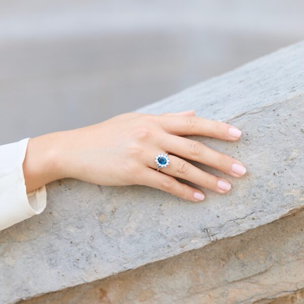 Bague Colombo Spinelle Cobalt