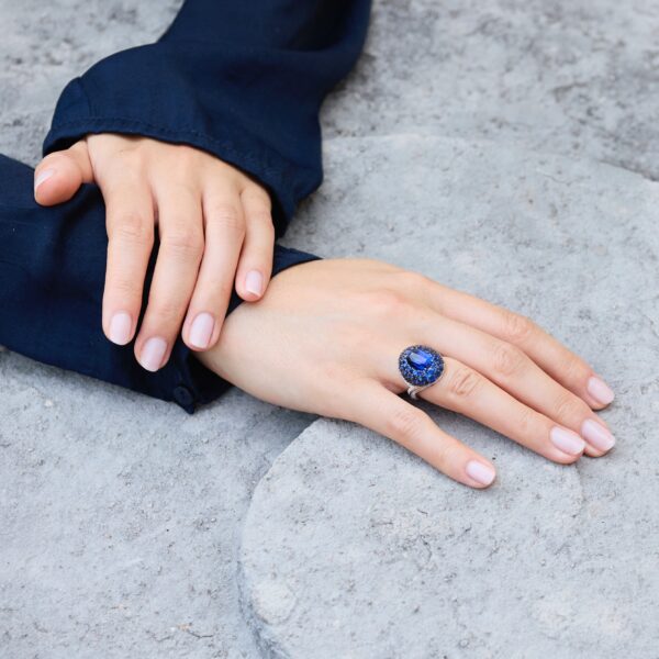 Bague Gama - Saphir Peacock 4.15 carats – Image 3