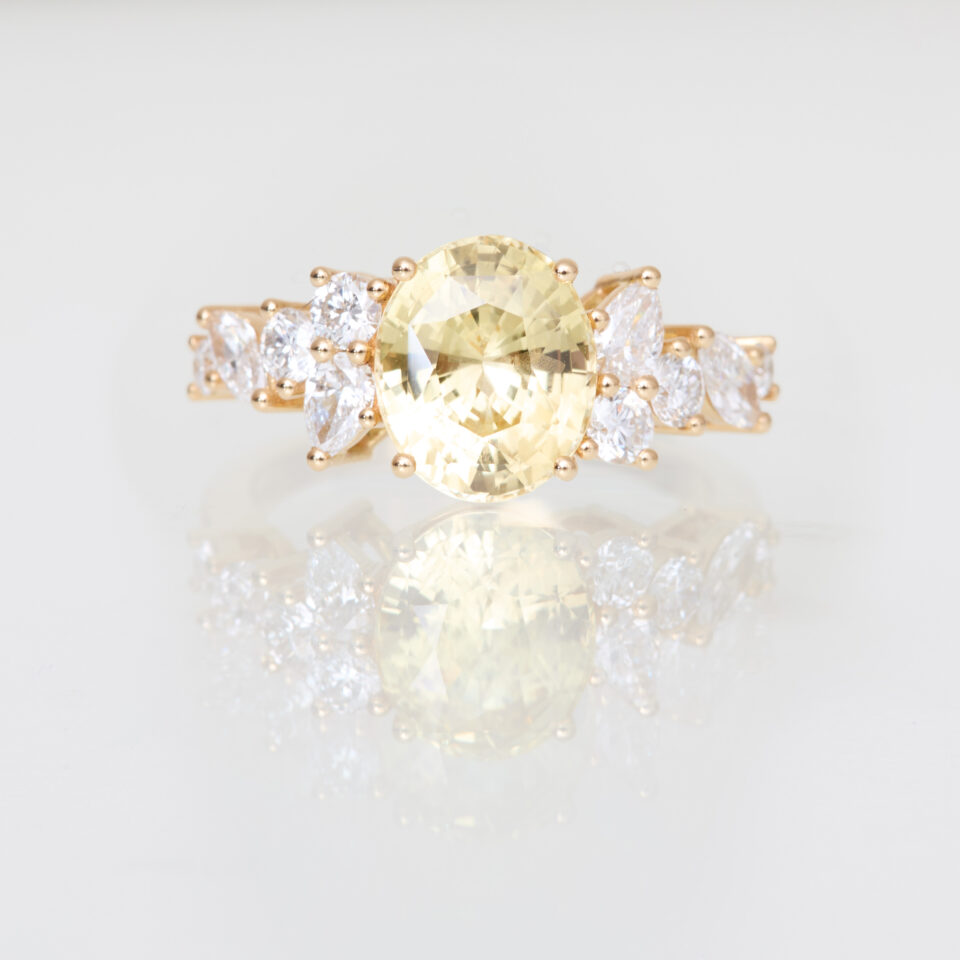Bague Saphir Jaune