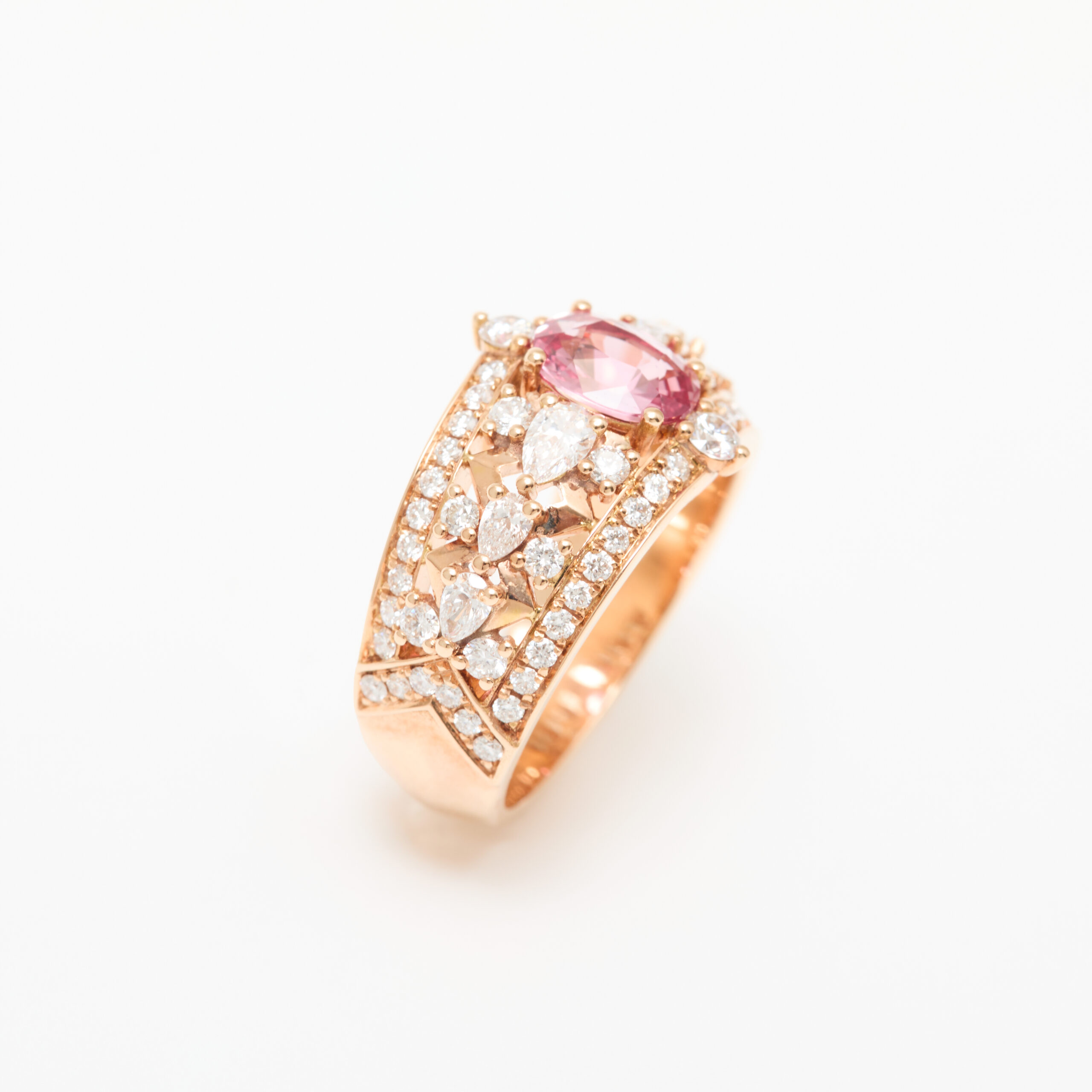 Bague Saphir Padparadscha