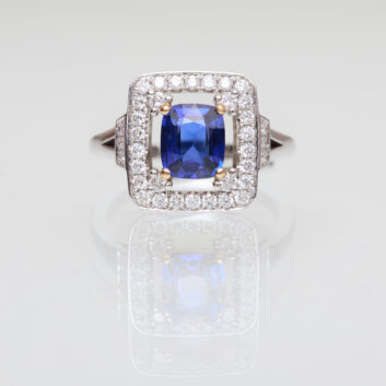 Bague Louise - Saphir Peacock 1.32 carats