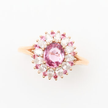 Bague Saphir Padparadscha