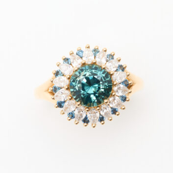 Bague Saphir Teal