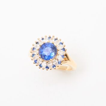 Bague Colombo - Saphir Vivid Blue 2.04 carats