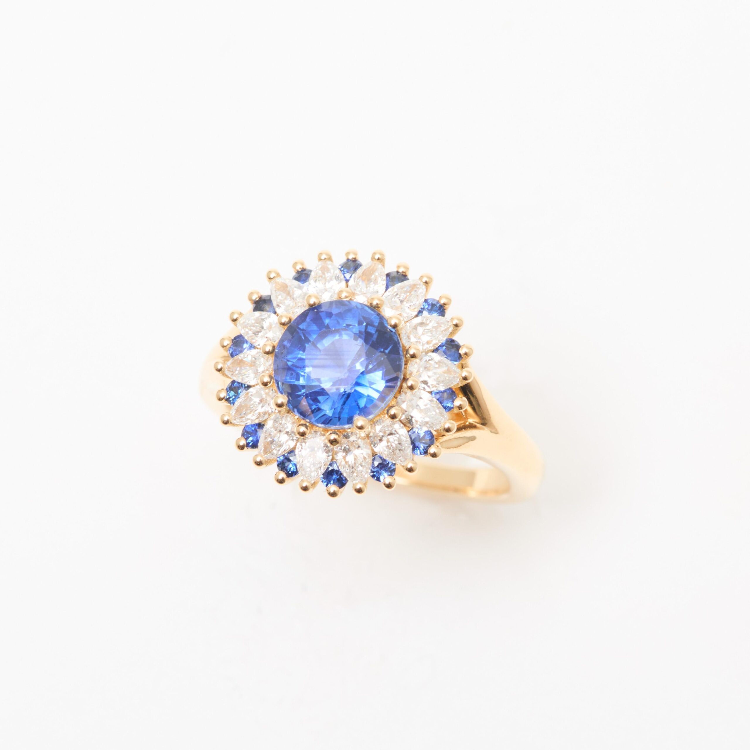 Bague Colombo - Saphir Vivid Blue 2.04 carats
