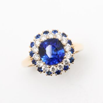 Bague Colombo - Saphir Peacock 2.70 carats