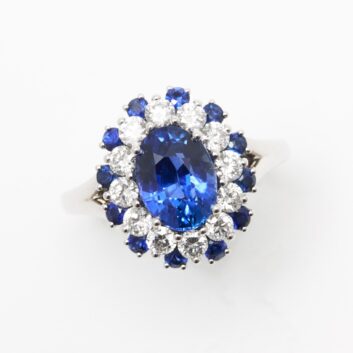 Bague Colombo - Saphir Peacock 2.47 carats