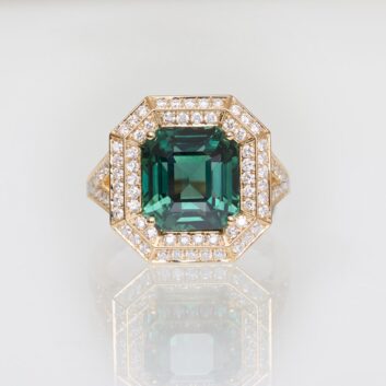 Bague Tiya - Saphir Teal 6.05 carats