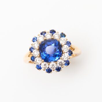 Bague Colombo - Saphir Peacock 2.60 carats