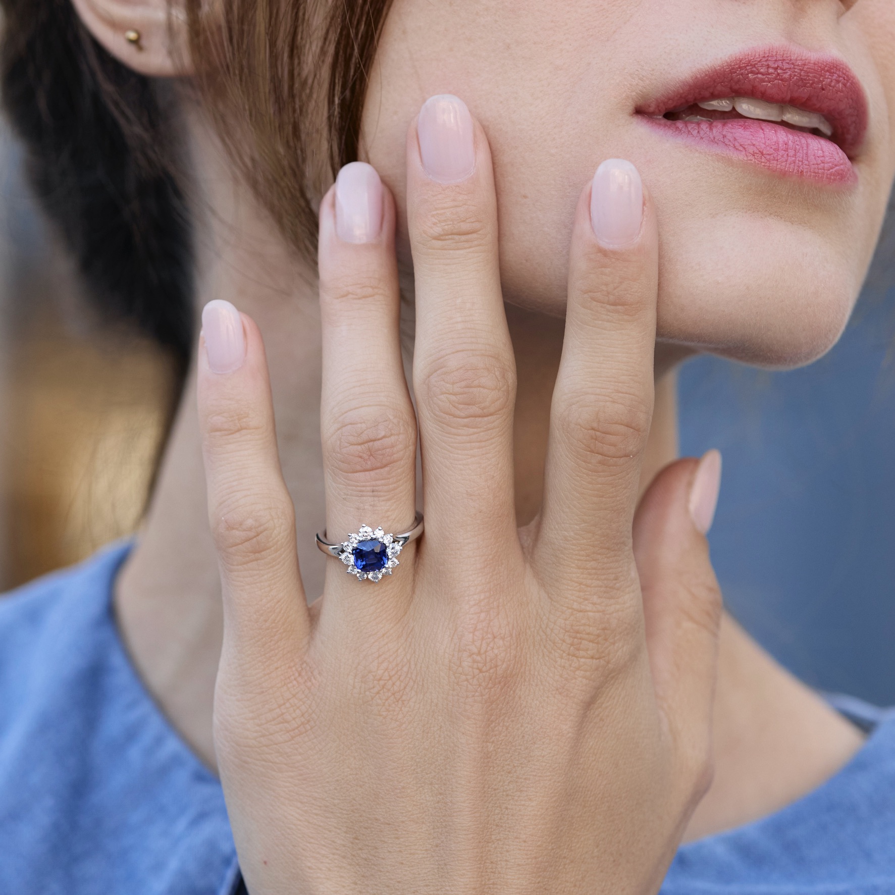 Bague Jeanne - Saphir Peacock 1.35 carats – Image 2