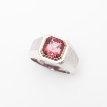 Bague Saphir Padparadscha