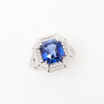 Bague Tiya - Saphir Peacock 6.03 carats
