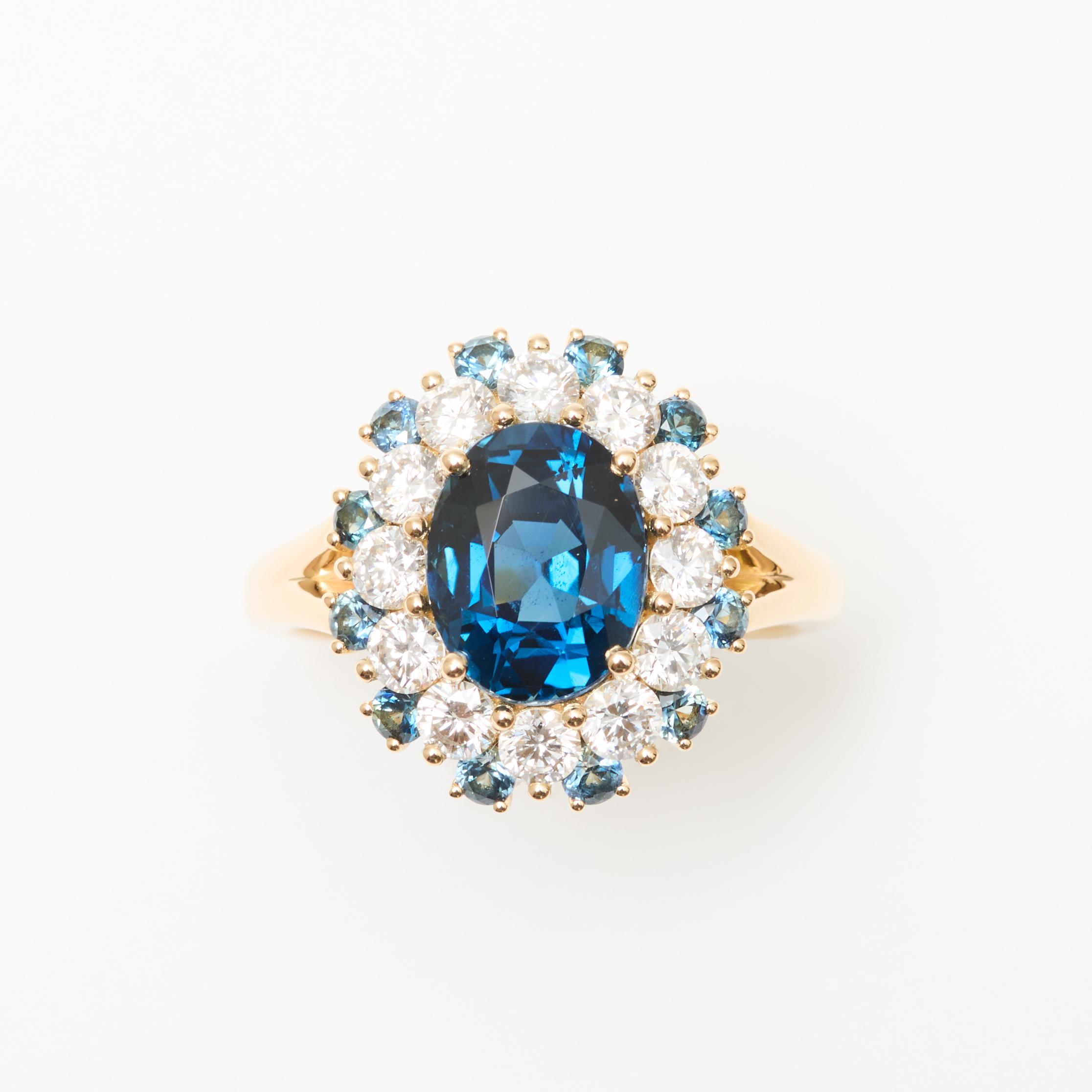 Bague Colombo – Saphir Teal Indigo 3.05 carats