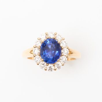 Bague Matara – Saphir Peacock 2.70 carats