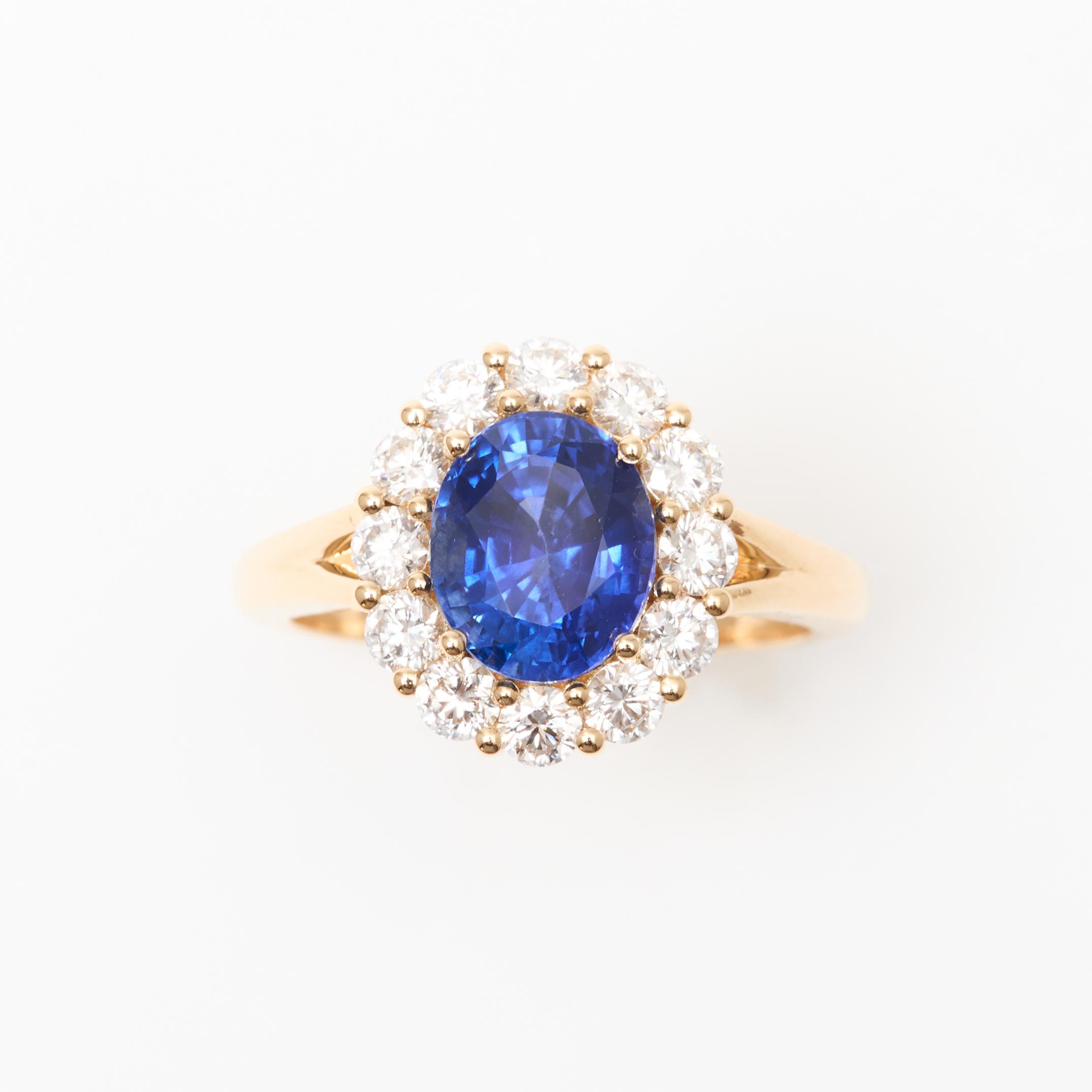 Bague Matara – Saphir Peacock 2.70 carats