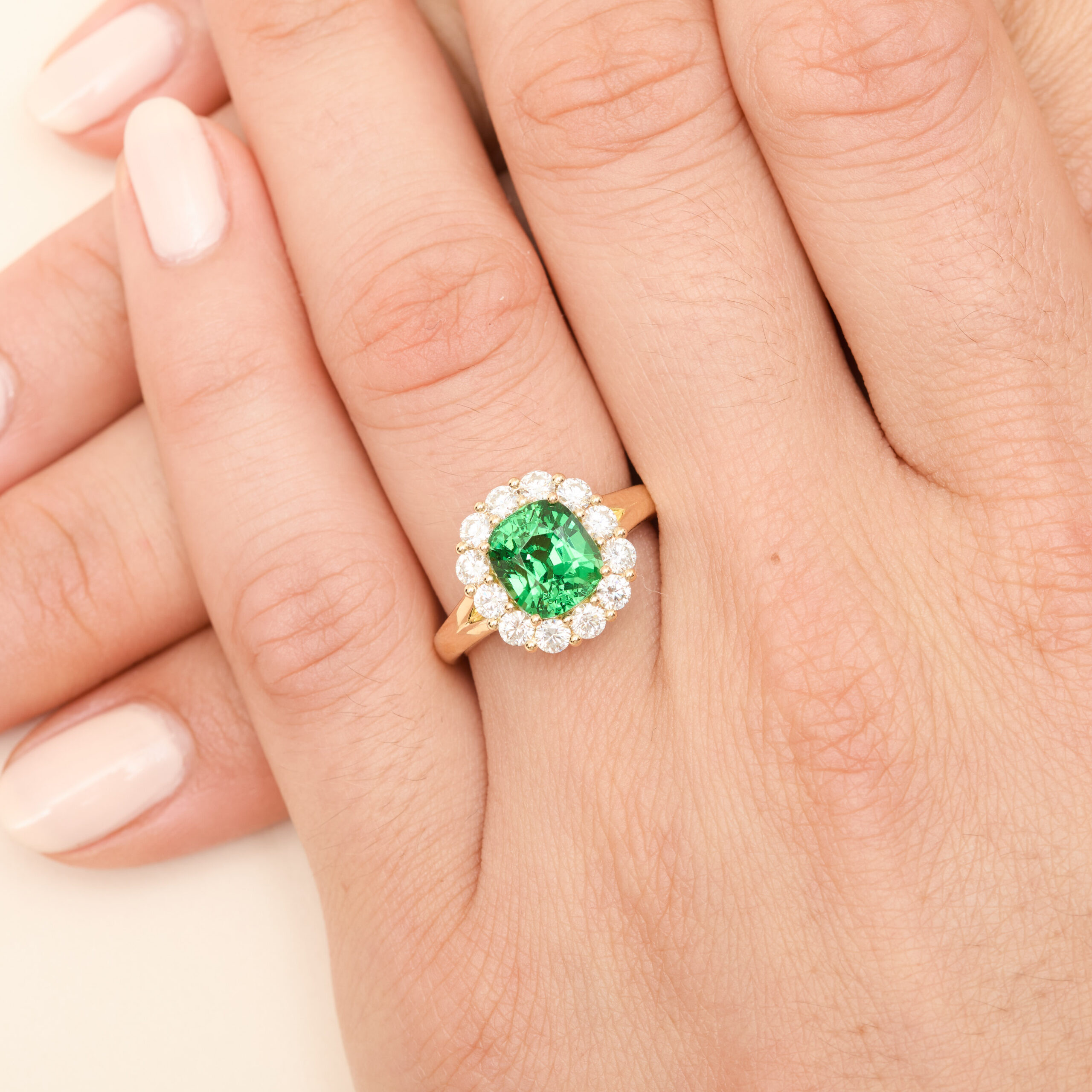 Bague Marguerite Tsavorite