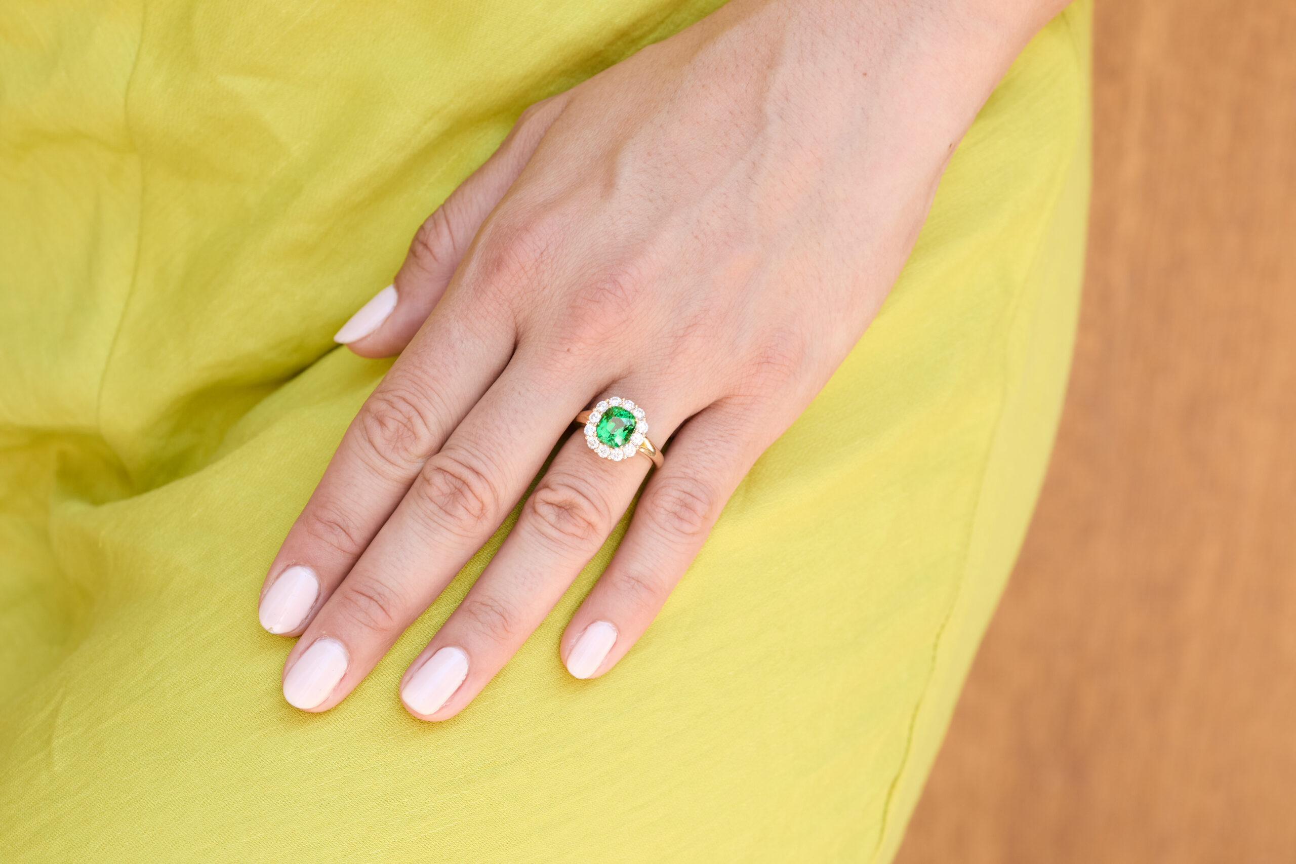 Bague Marguerite Tsavorite