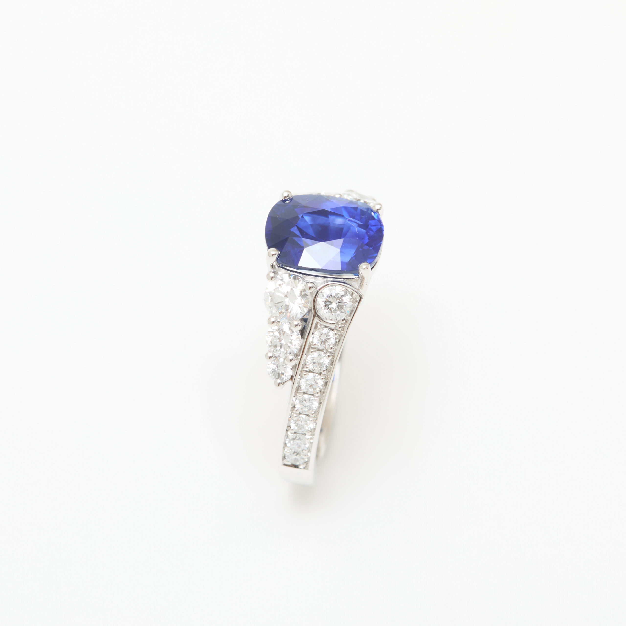 Bague Bandeau Saphir Bleu