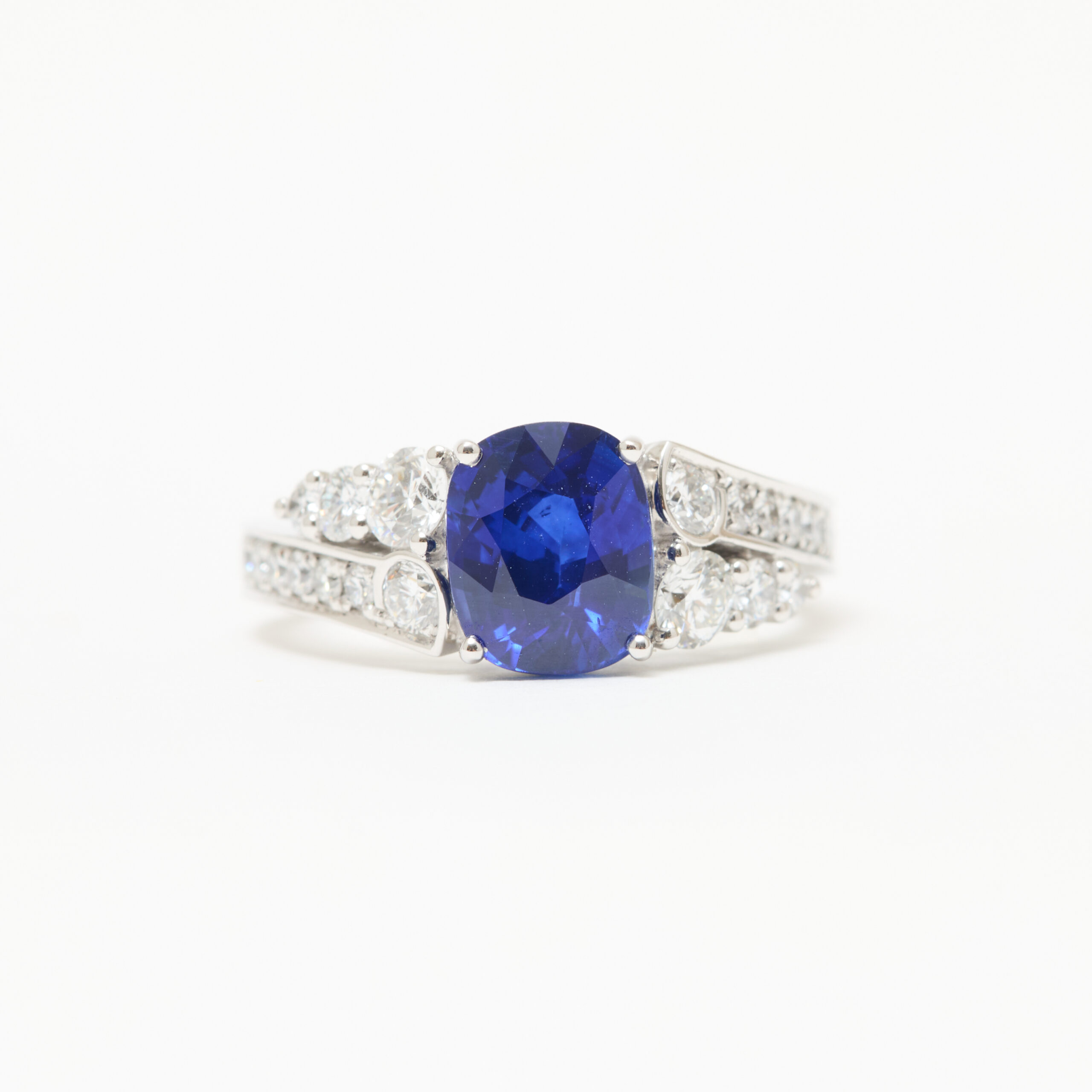 Bague Bandeau Saphir Bleu